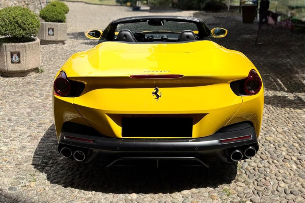 Ferrari Portofino Yellow Rear