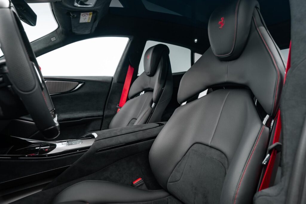 Ferrari Purosangue Red Black Interior 2